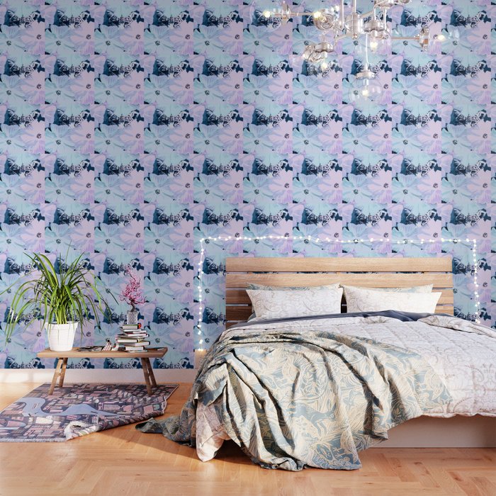 Behind The Scenes Big Cat Hiding Behind The Flowers Lovely Colors Wallpaper By Pivivikstrm