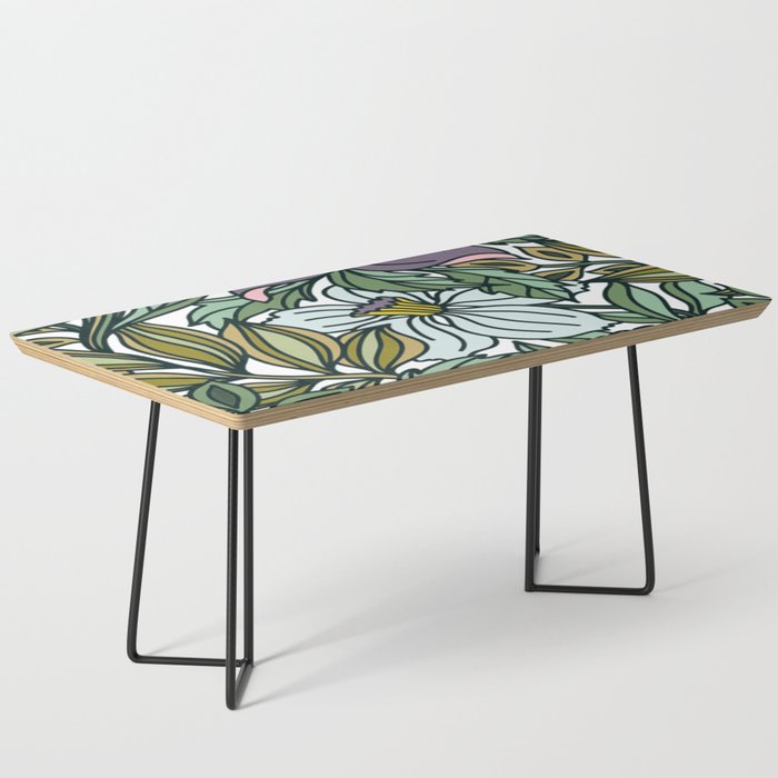 Lovely Vintage Flowers Coffee Table