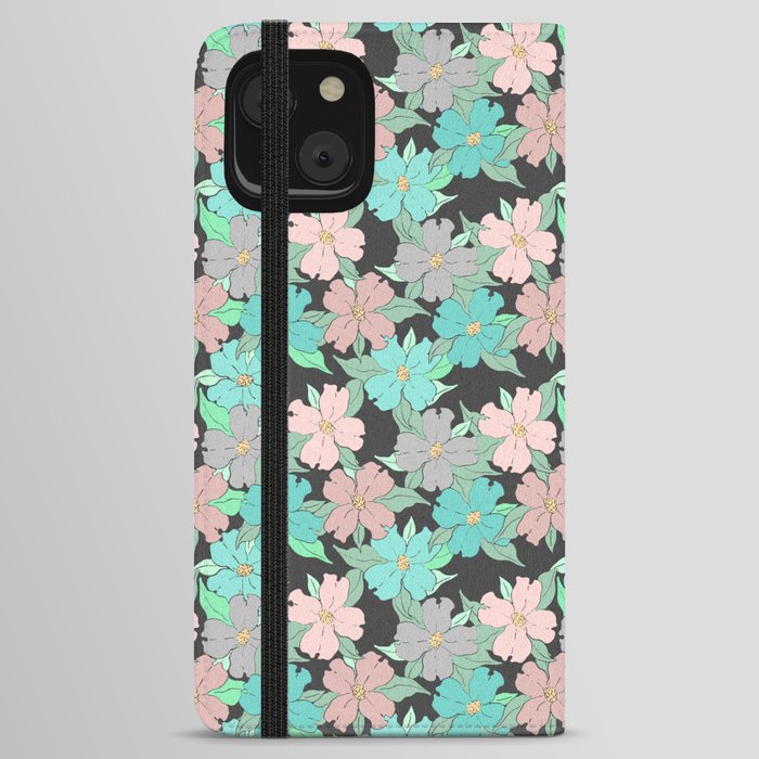 dark and pastel flowering dogwood symbolize rebirth and hope iPhone Wallet Case