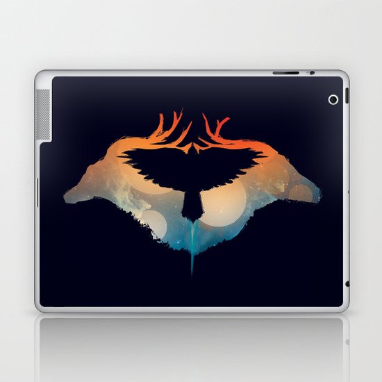 Night sky over savanna Laptop & iPad Skin
