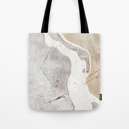 Feels: a neutral, textured, abstract piece in whites by Alyssa Hamilton Art Tote Bag