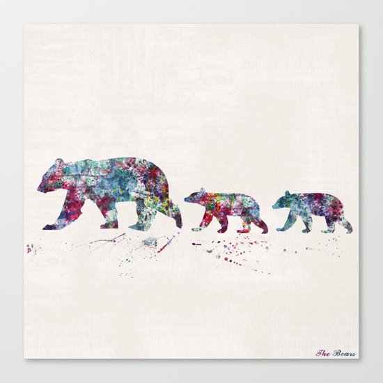 Bears Canvas Print