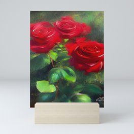 Garden Red Roses Mini Art Print