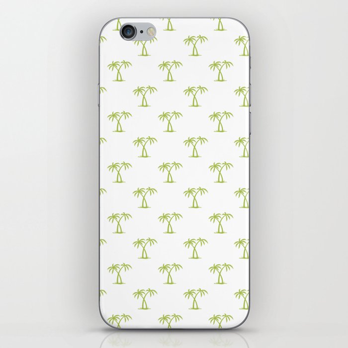 Light Green Palm Trees Pattern iPhone Skin