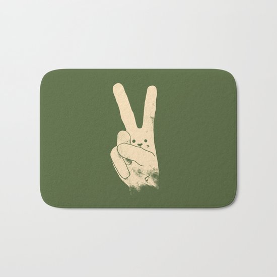 Love, Peace and Carrots Bath Mat