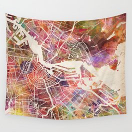 Amsterdam map Wall Tapestry