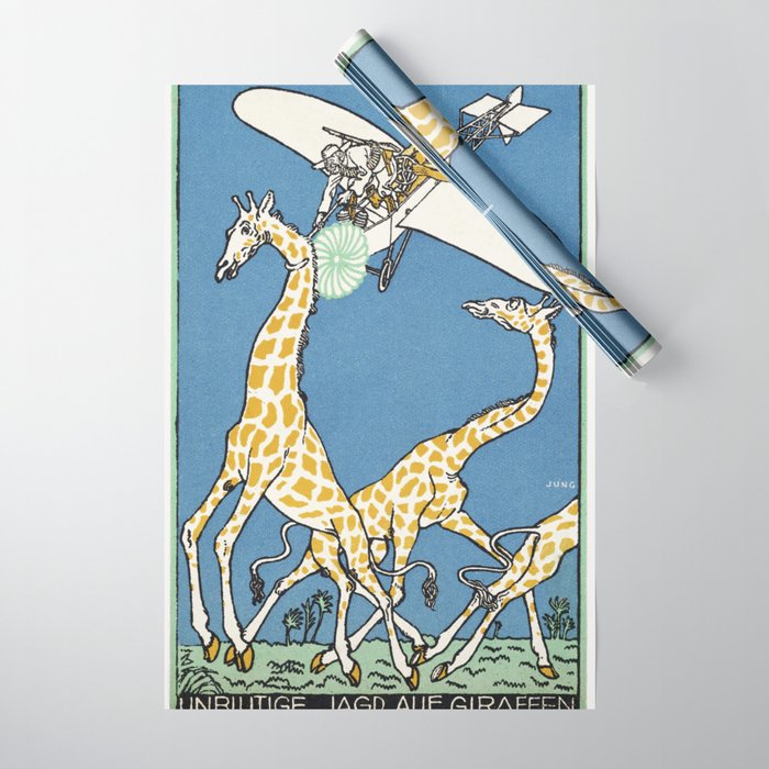 Bloodless Giraffe Hunt (Unblutige Jagd auf Giraffen) Wrapping Paper