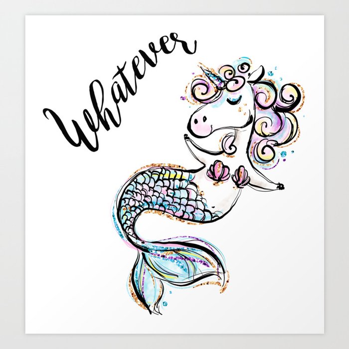 Unicorn Mermaid Funny Unicorn Funny Mermaid Cute Unicorn Cute