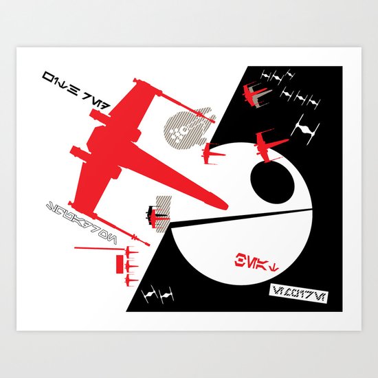 Beat The Empire With A Red Squadron Art Print