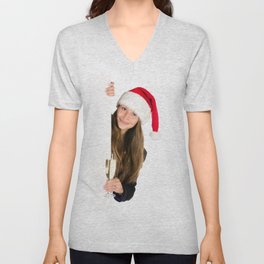 Colorful Christmas Gift Idea Cutest Photographs Prints V Neck T Shirt