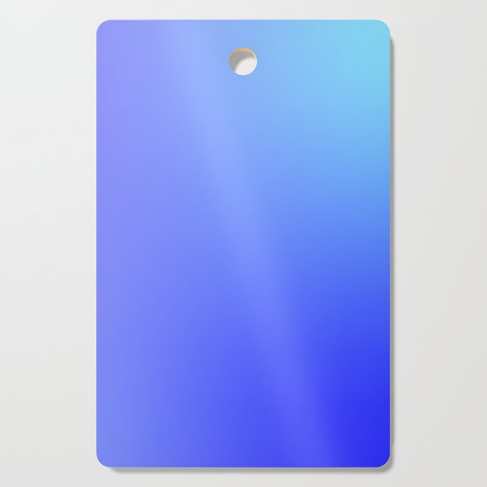 85  Blue Gradient 220506 Aura Ombre Valourine Digital Minimalist Art Cutting Board