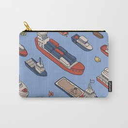 Sea of boats in Singapore Art Print Carry-All Pouch