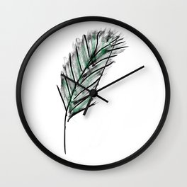 Exotic feather Wall Clock