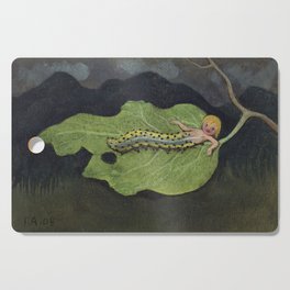 Ivar Arosenius - En Kålmask (A Caterpillar) 1908 Cutting Board
