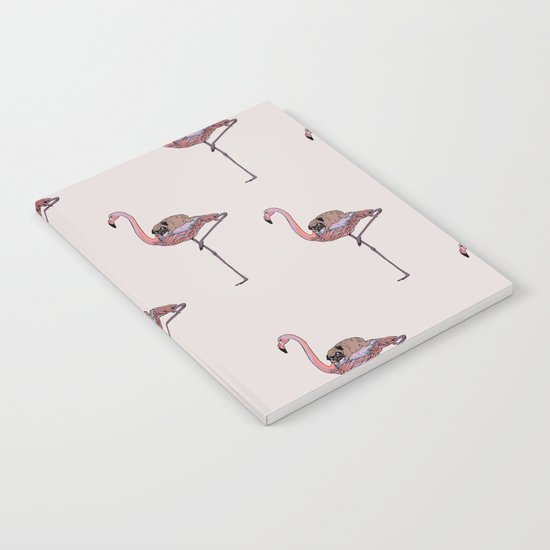 Flamingo and Pug Notebook