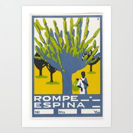 Rompe Espina by E. McKnight Kauffer Art Print | Insta, Spain, Trees, Rompe, Landscape, Instagram, Mcknightkauffer, Vintage, Rome, Europe 