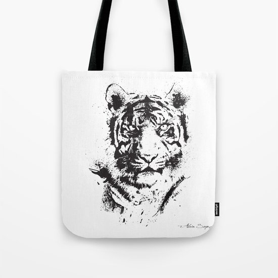 White Tiger Tote Bag
