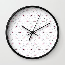 wolf gang pattern Wall Clock | Pattern, Tattoodesign, Other, Illustration, Draw, Lvk, Cocobilly, Flower, Ink Pen, Digital 