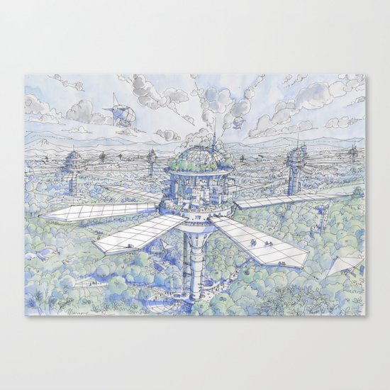 The Solar City Canvas Print
