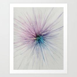 Next Aqua Pink Dimension Abstract Canvas Art Print