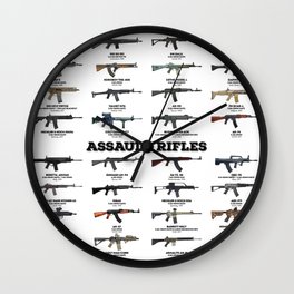Assault Rifles Wall Clock