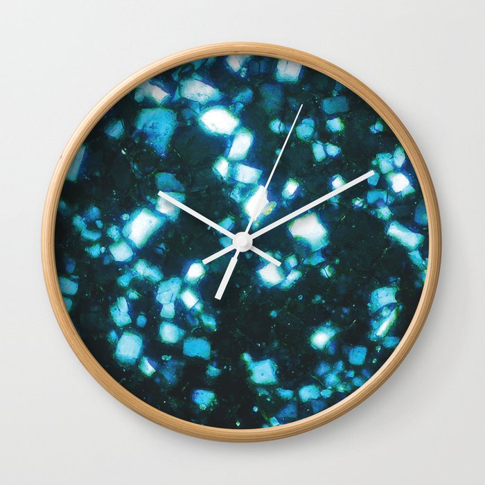 Lemuria Blue Wall Clock