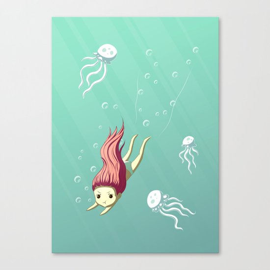 Diver Canvas Print