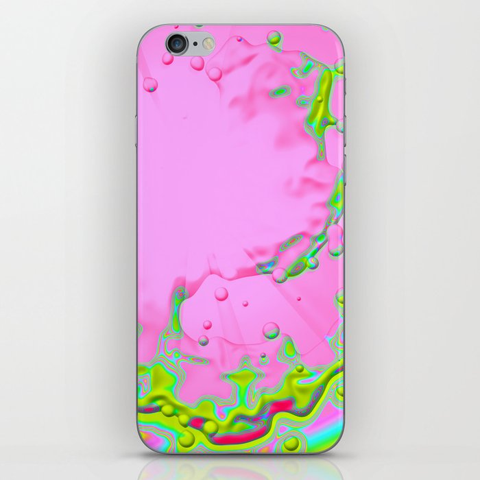 Pink and Neon Shapes iPhone Skin
