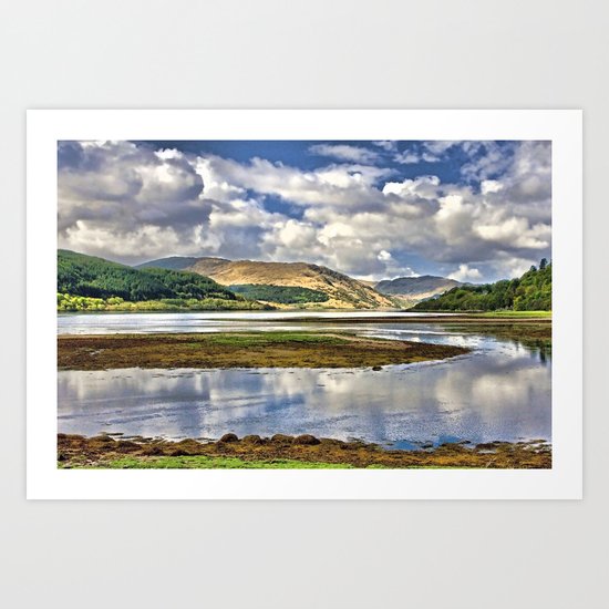 Loch Sunart from Strontian Art Print
