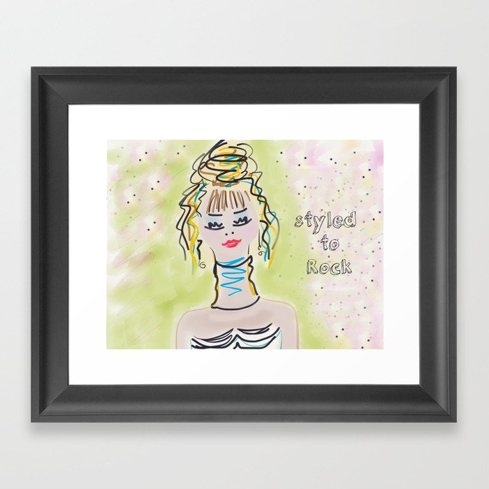 Styled To Rock  Framed Art Print