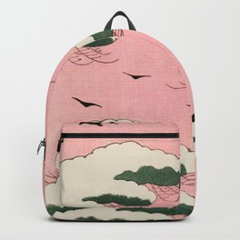 Vintage Pink Sky  Painting  Backpack