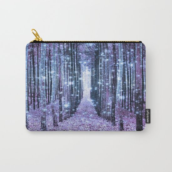 Magical Forest Lavender Ice Blue Periwinkle Carry-All Pouch