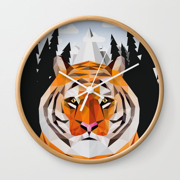 The Siberian Tiger Wall Clock
