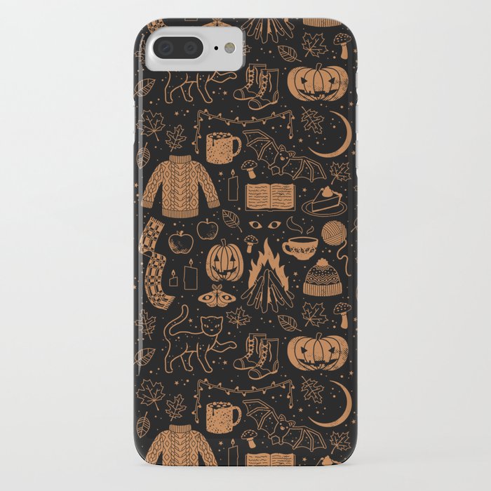 autumn nights: halloween iphone case