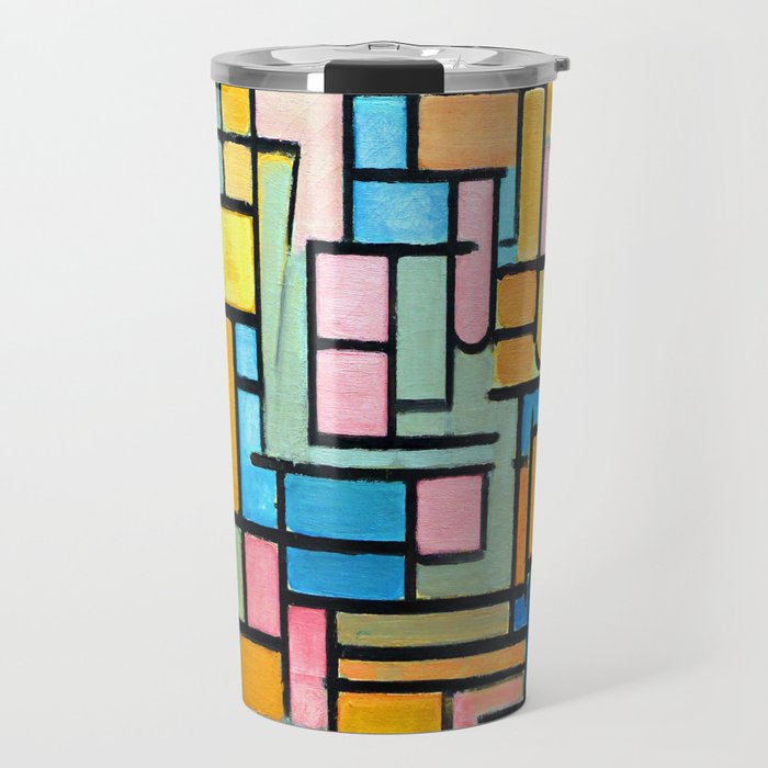 Piet Mondrian Tableau Iii Travel Mug By Jjbzz Society6