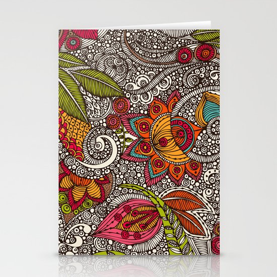 Random Flowers Stationery Cards