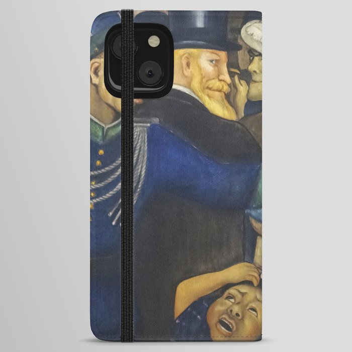 Mural by Diego Rivera Dream of a Sunday afternoon in the Alameda iPhone Wallet Case