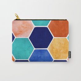 Painted Terra Cotta Carry-All Pouch