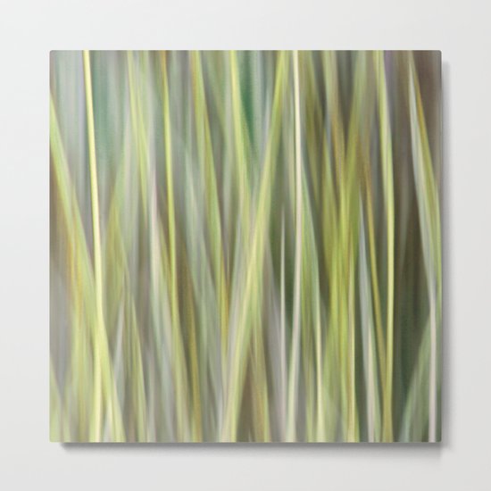 Green Abstract Metal Print