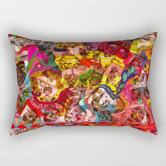 Mini slices brought together push away the stormy weather Rectangular Pillow