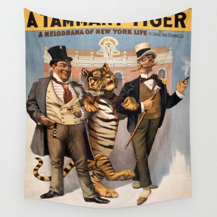 Vintage poster - Tammany tiger Wall Tapestry