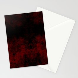 Dark Red Shapes Stationery Card