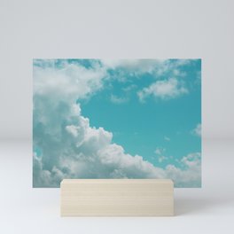 Bouncy Clouds Over Galveston Texas Mini Art Print