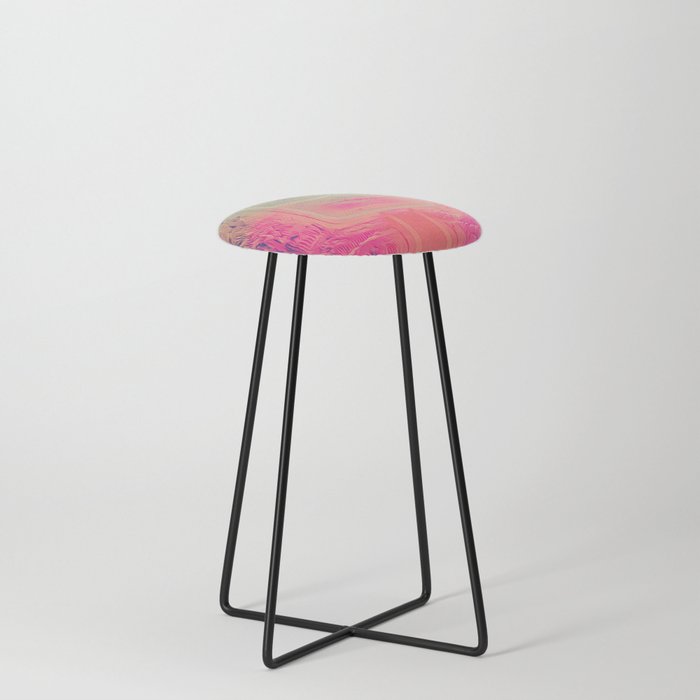 Pink Popsicle pink, dreams, pastel, love, cute,  Counter Stool