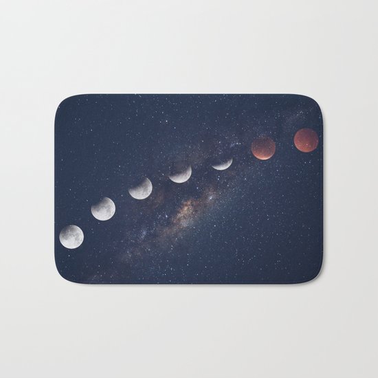 phases of the moon Bath Mat