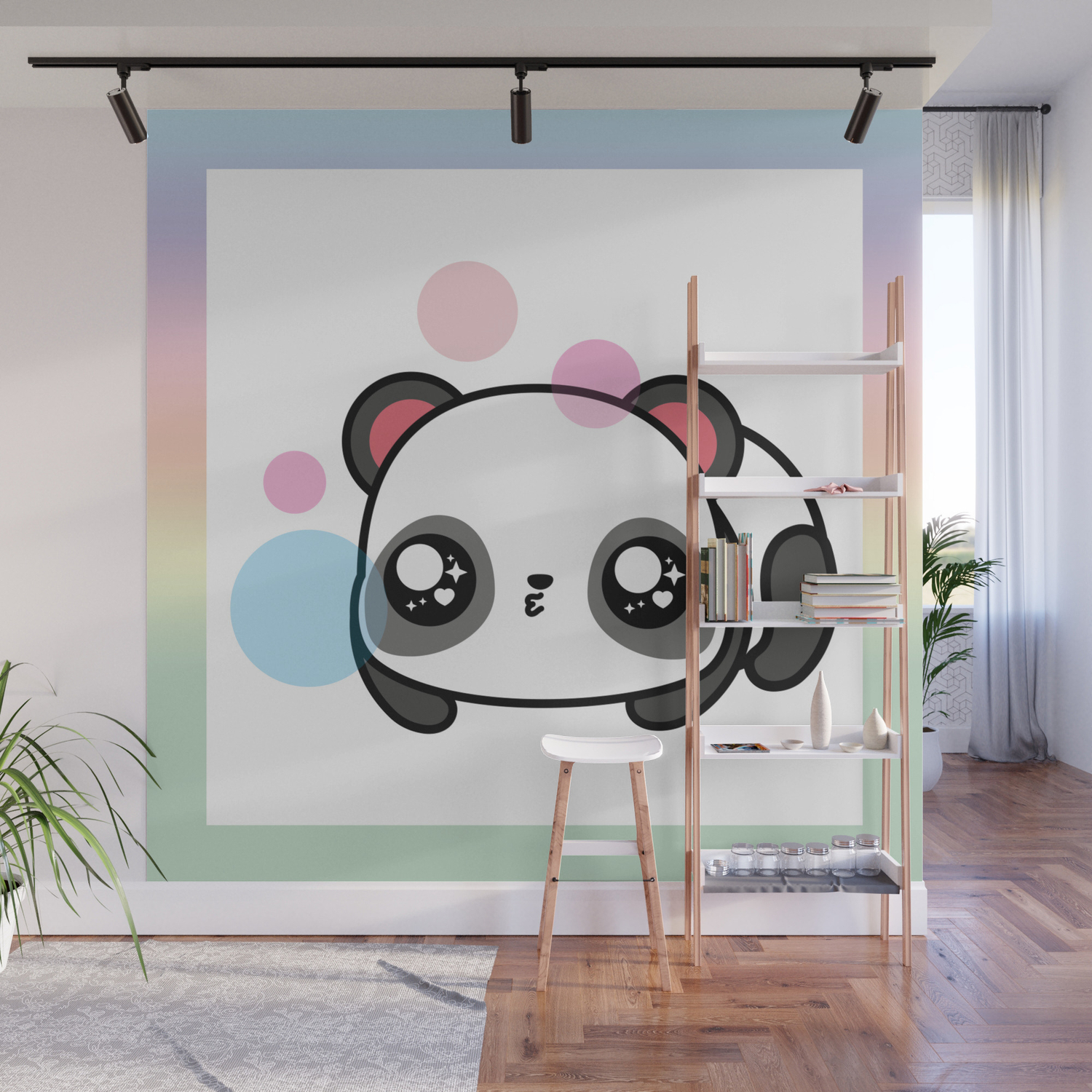 Pbear Bubbles Framed Wall Mural By Funsizedmommy Society6 The colors of the mural remain vivid for. society6