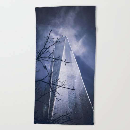 Skyscraper Beach Towel