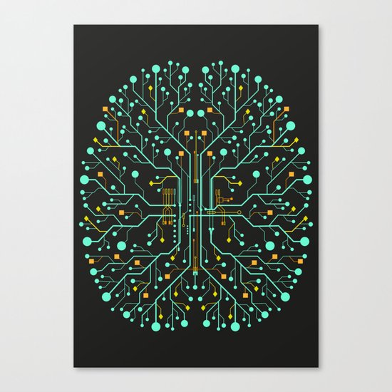 Brain Tech Canvas Print