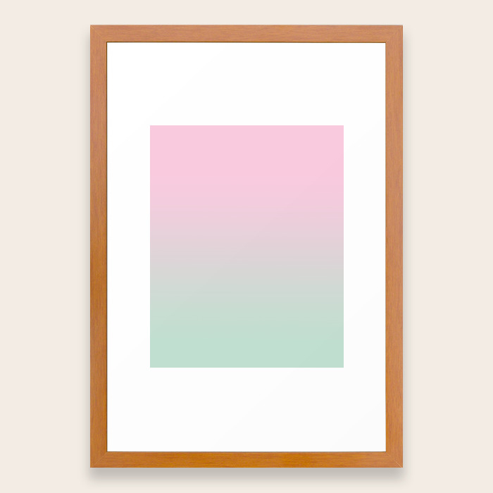 Keelee Ombre Pastels Minimal Canvas Art Painting Sunset Nursery