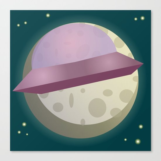E-moon Canvas Print